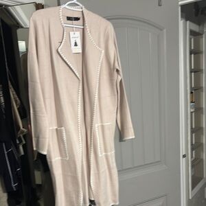 Elegant Cream Cardigan Sweater